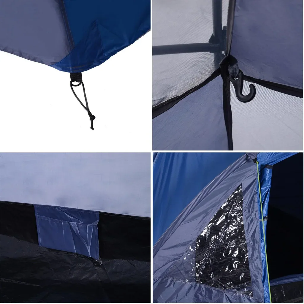 Double-walled dome tent outdoor igloo family tent for 4 people