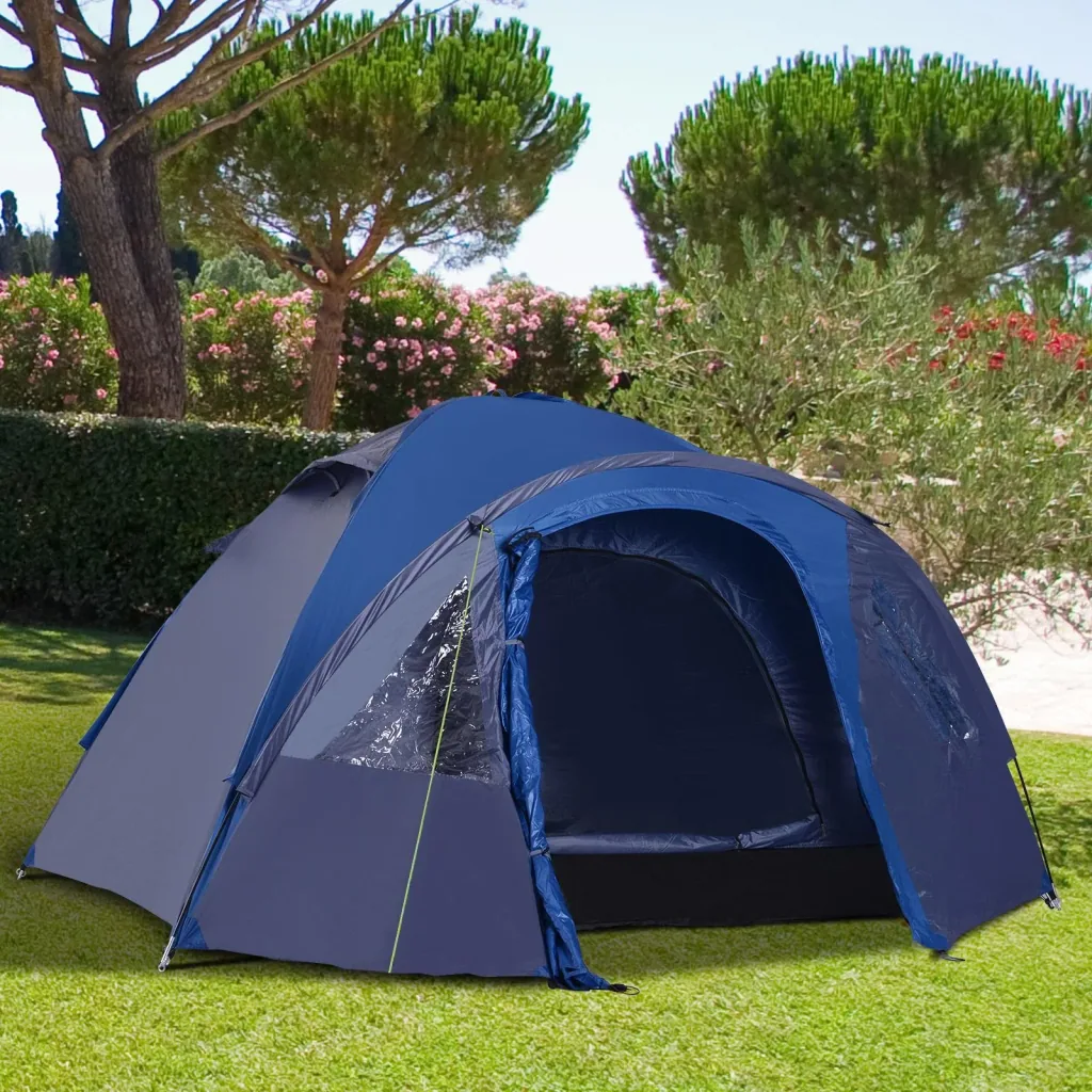 Double-walled dome tent outdoor igloo family tent for 4 people