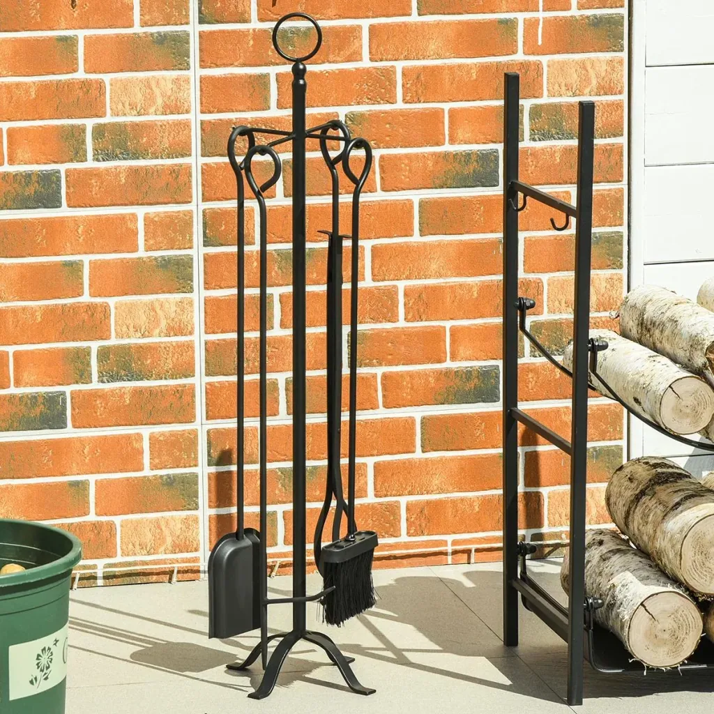5-piece fireplace set fireplace set fireplace tools inside fireplace accessories stove cutlery wrought iron cutlery Wer
