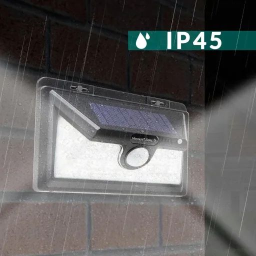 Solar wall light with motion detector 34 LEDs