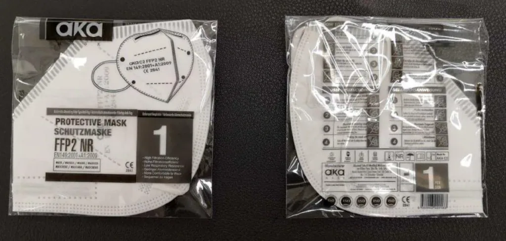 FFP2 protective masks, 10 pieces