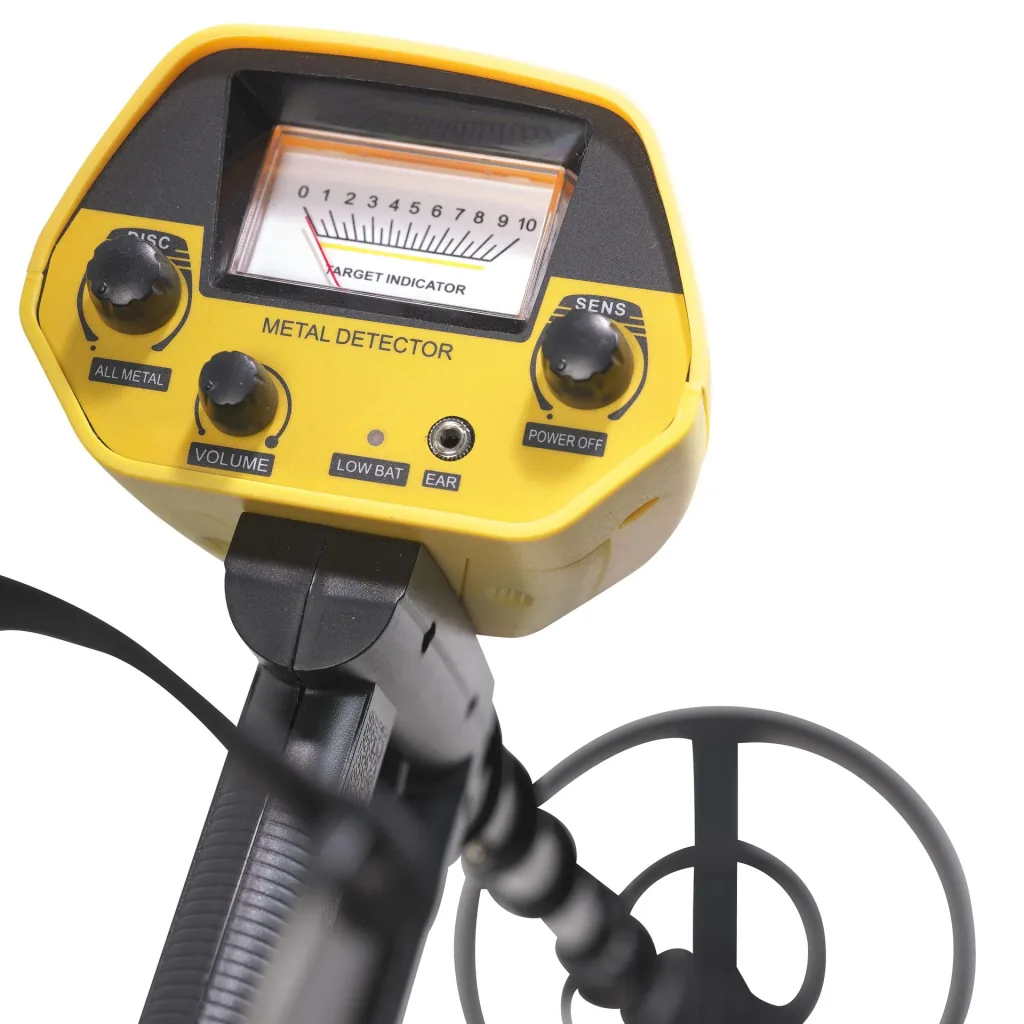 Metal detector, lightweight construction, 20 cm search coil, optical and acoustic display