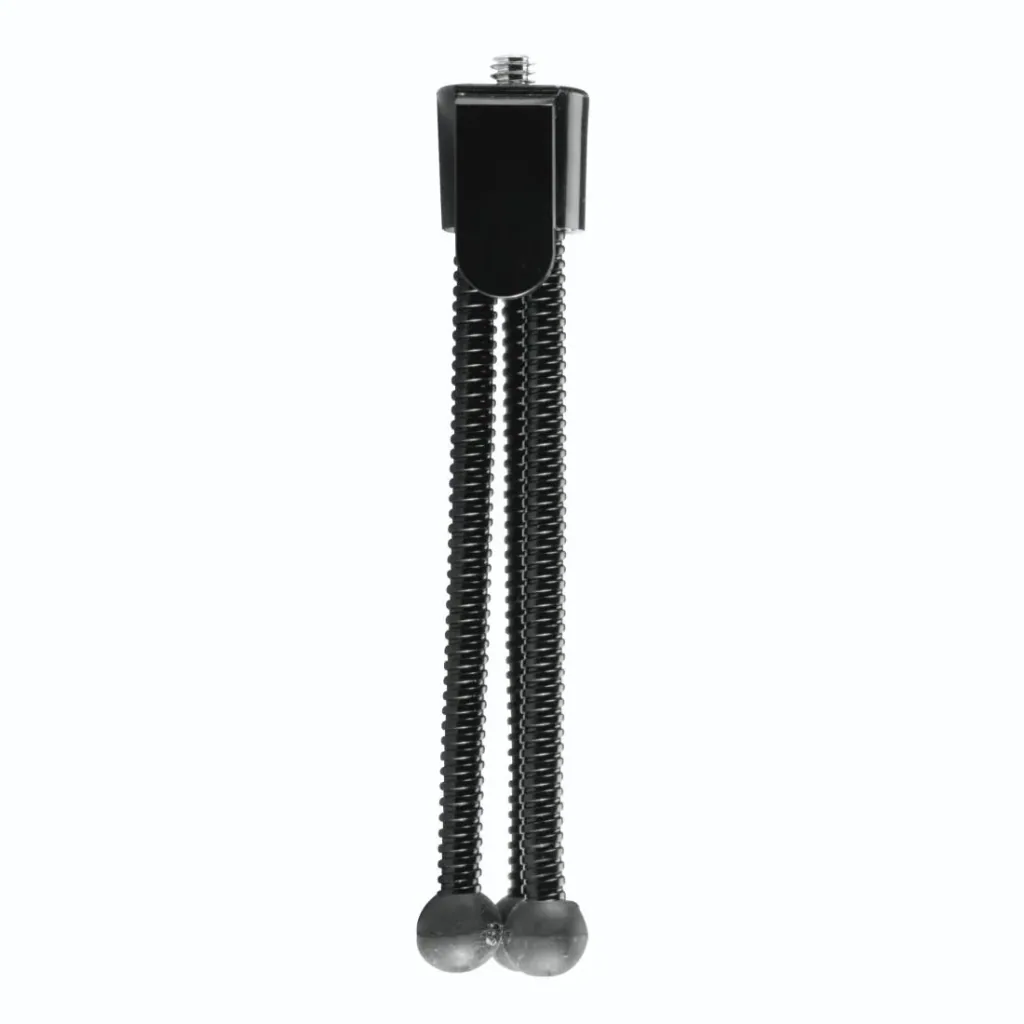 Handy mini tripod with flexible legs and mounting clip