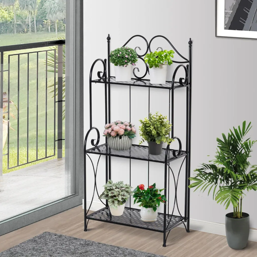 Garden shelf with 3 shelves