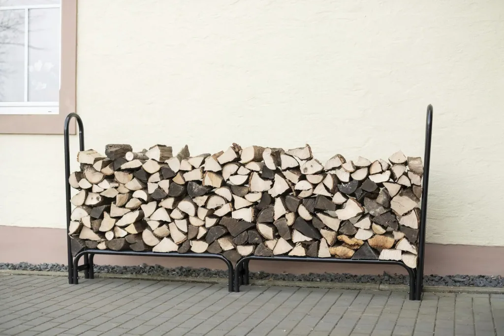 Firewood rack 126 cm, 500 kg load capacity