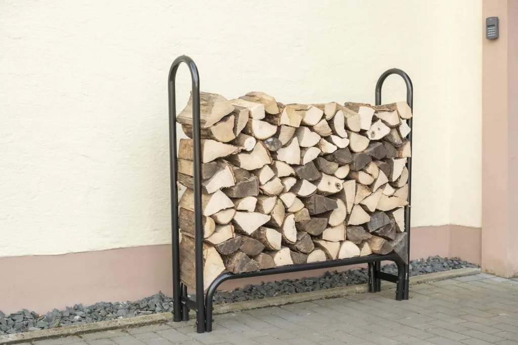 Firewood rack 126 cm, 500 kg load capacity