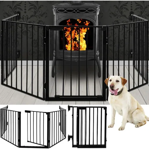 Fireplace safety gate and animal protection gate - 310 cm