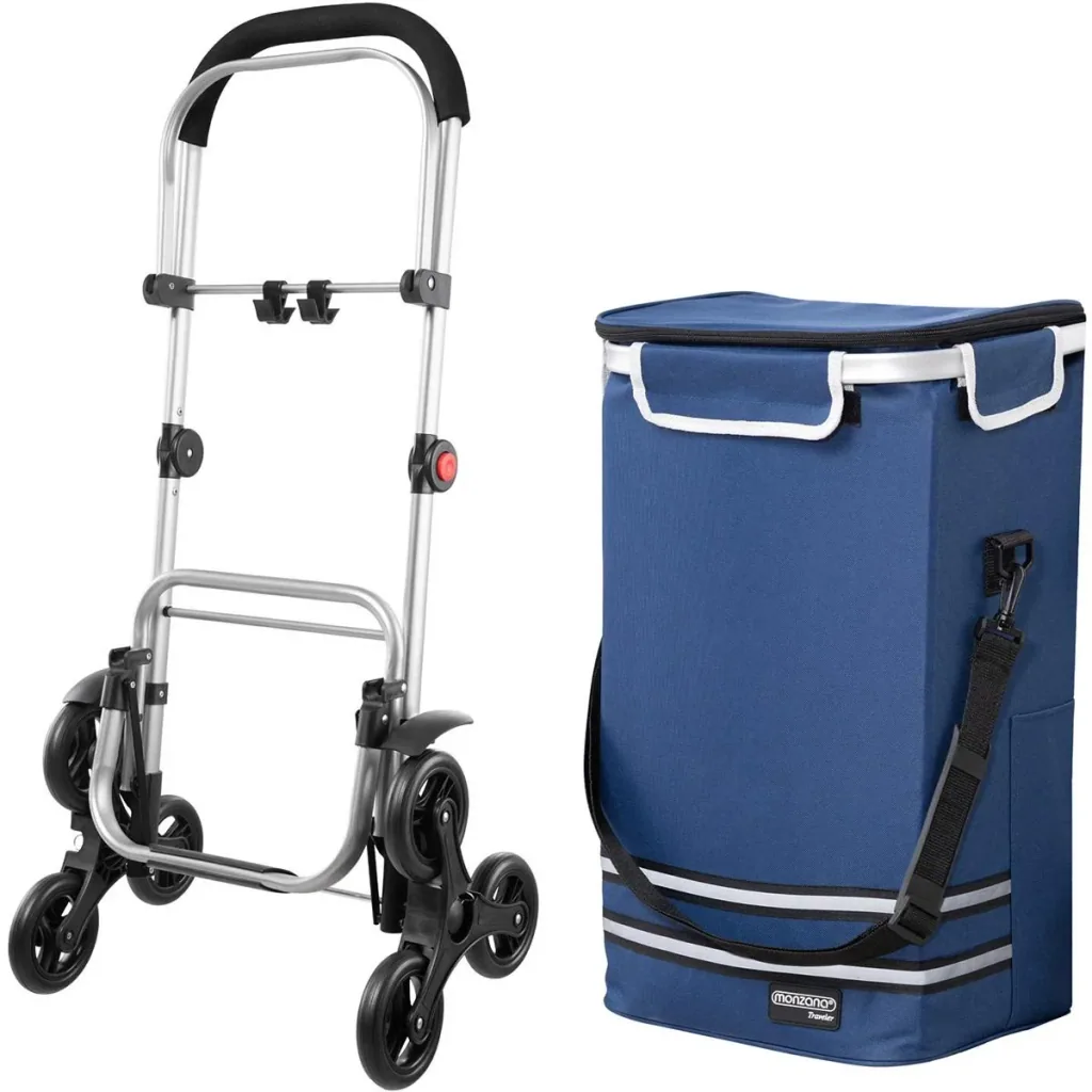 Shopping cart - stair climber - suitable for stairs - blue