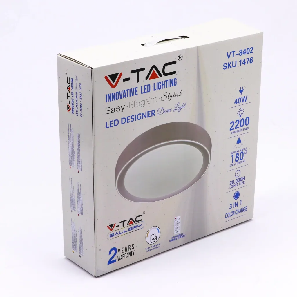VT-8402 LED ceiling light with remote control - 40W - color temperature adjustable - F400