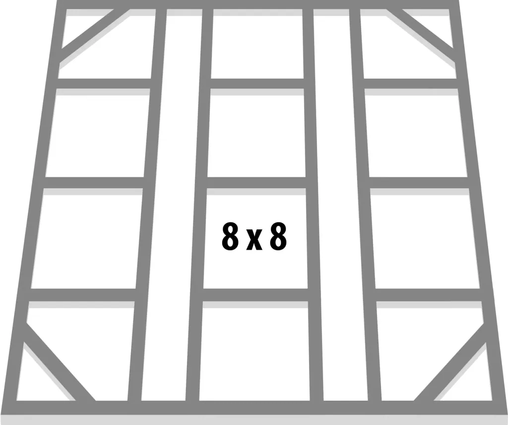 Foundation floor frame 8x8 for Dream