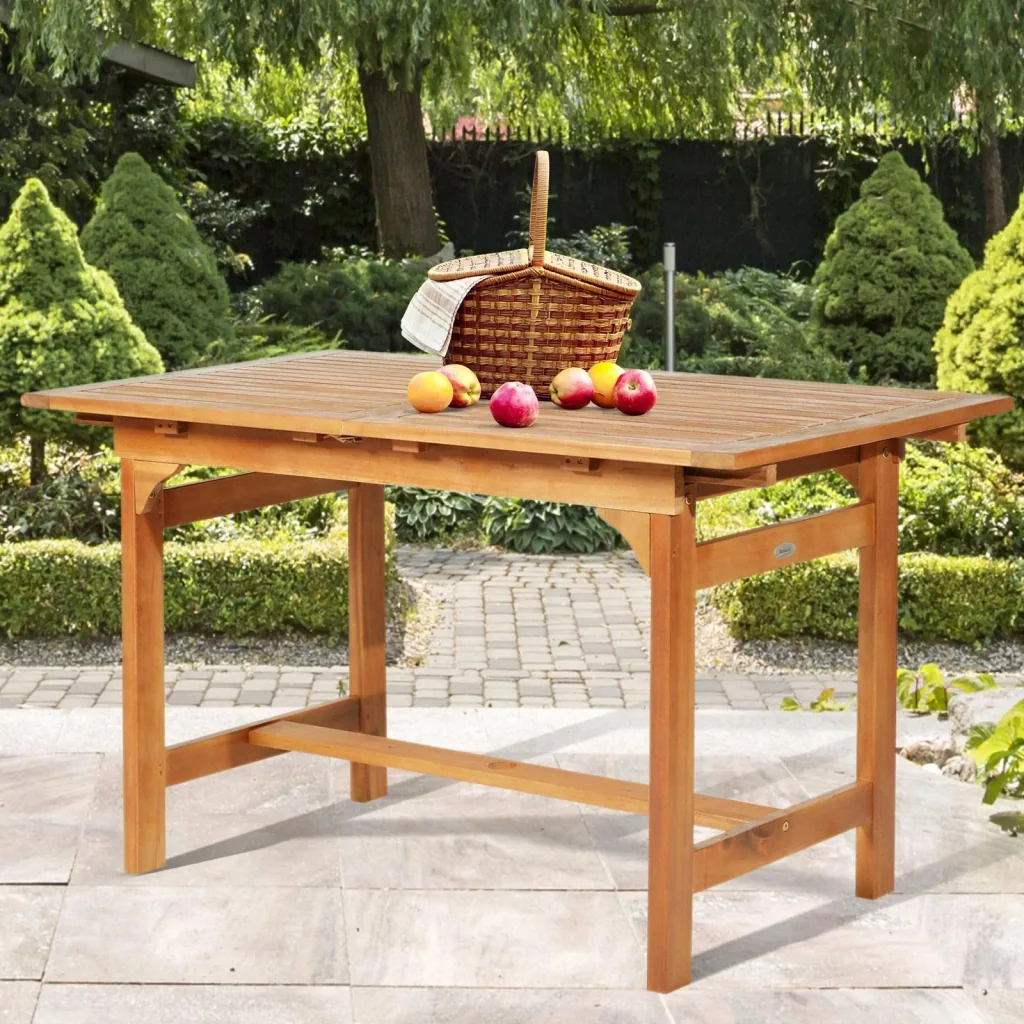extendable garden table