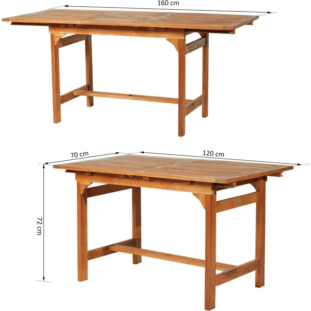 extendable garden table