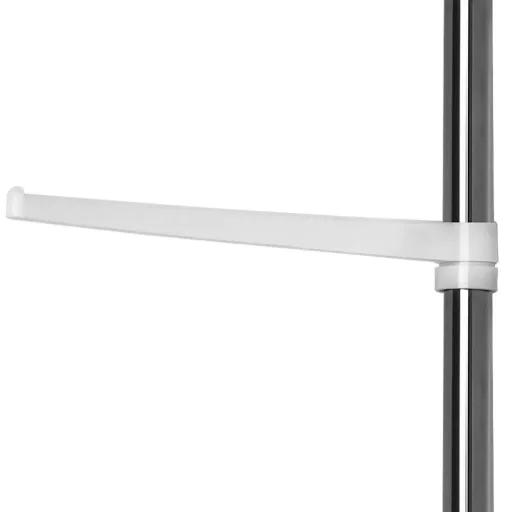 Telescopic shower shelf - stainless steel - 155-304cm + towel rail
