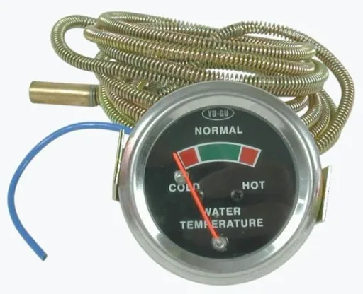 Temperature display for engine block