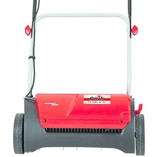 Electric scarifier including additional scarifying roller - 1200W - 31 cm working width - 19-way depth adjustment