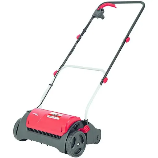 Electric scarifier including additional scarifying roller - 1200W - 31 cm working width - 19-way depth adjustment