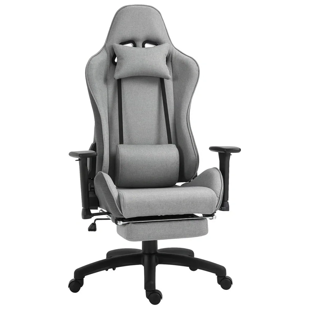 Office chair, computer chair, swivel chair with removable head and lumbar cushion, rocker function, ergonomic desk chair