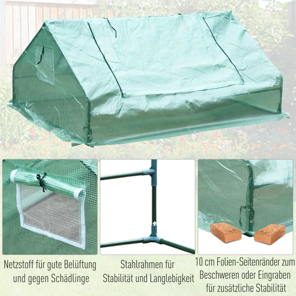 Greenhouse with 2 doors