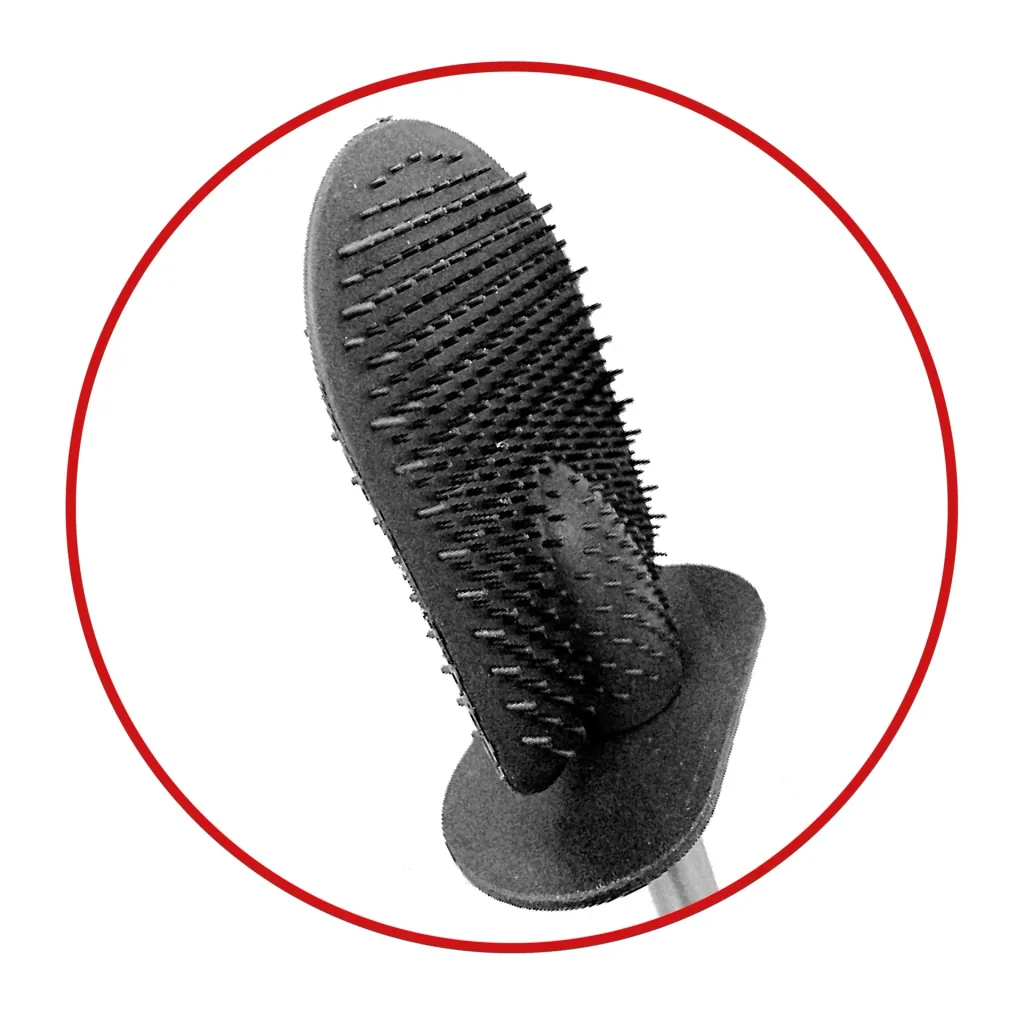 Toilet brush set “Clever Clean”, stainless steel/silicone, black
