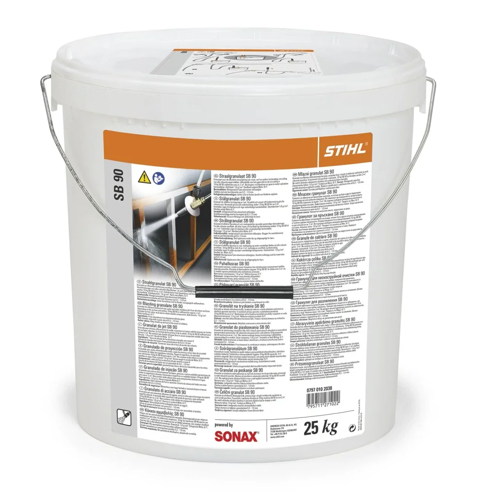 Blasting granulate SB 90, 25 kg container