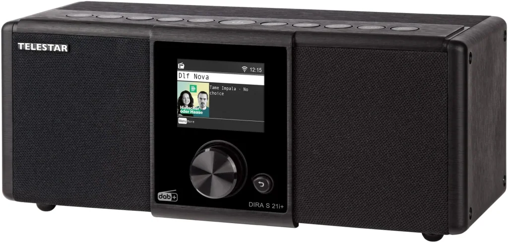 Multifunctional stereo radio DIRA S21i+ FM, DAB+, Internet, alarm clock and USB recording, Bluetooth
