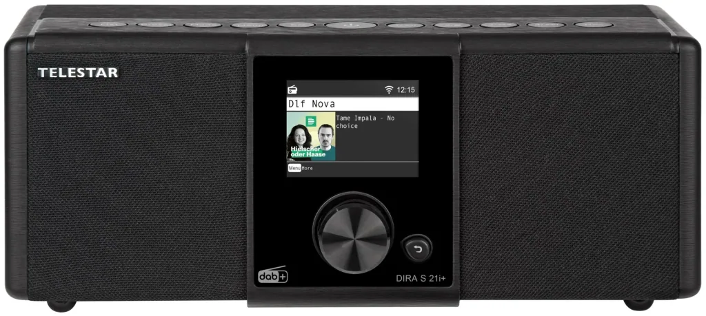 Multifunctional stereo radio DIRA S21i+ FM, DAB+, Internet, alarm clock and USB recording, Bluetooth