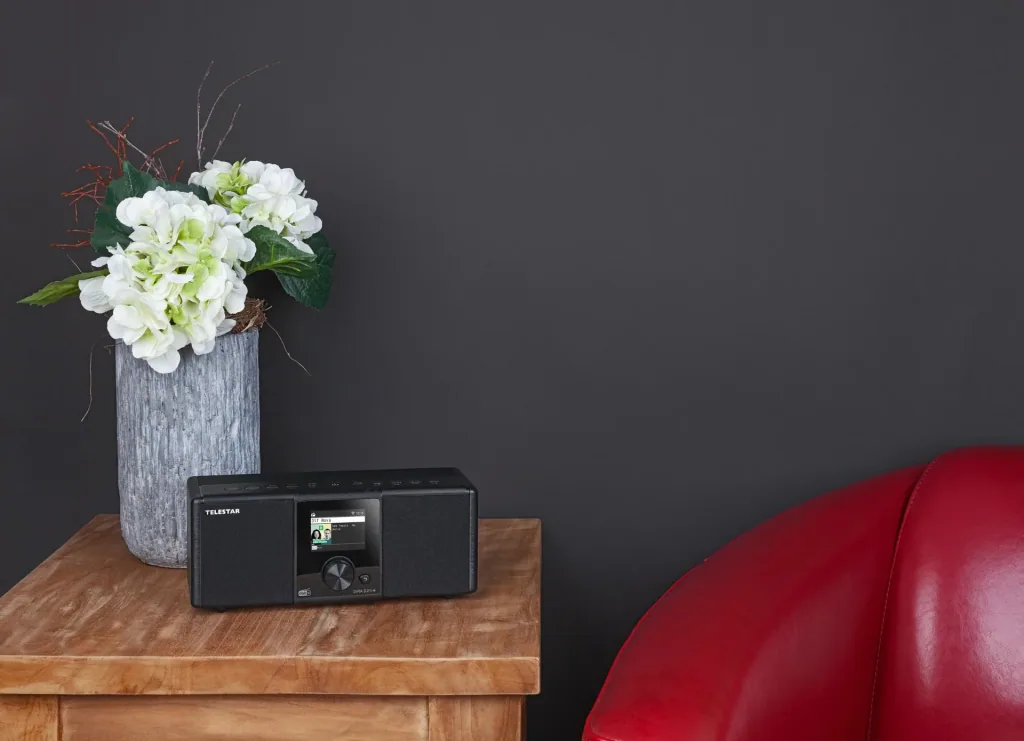 Multifunctional stereo radio DIRA S21i+ FM, DAB+, Internet, alarm clock and USB recording, Bluetooth