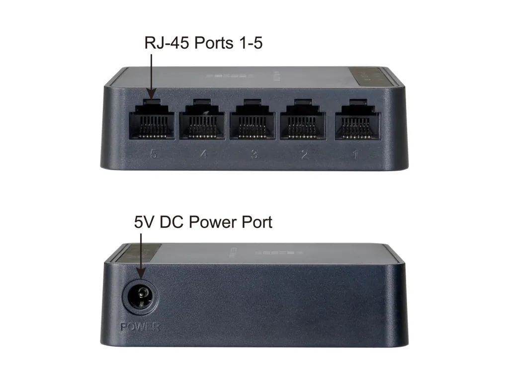 Switch 5x FE FEU-0512 Kunststoff
