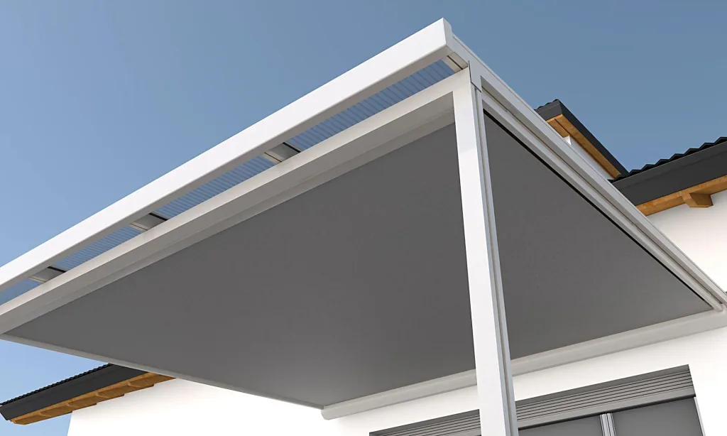St. Tropez under-roof awning, 3 x 3 m, white, fabric 314028