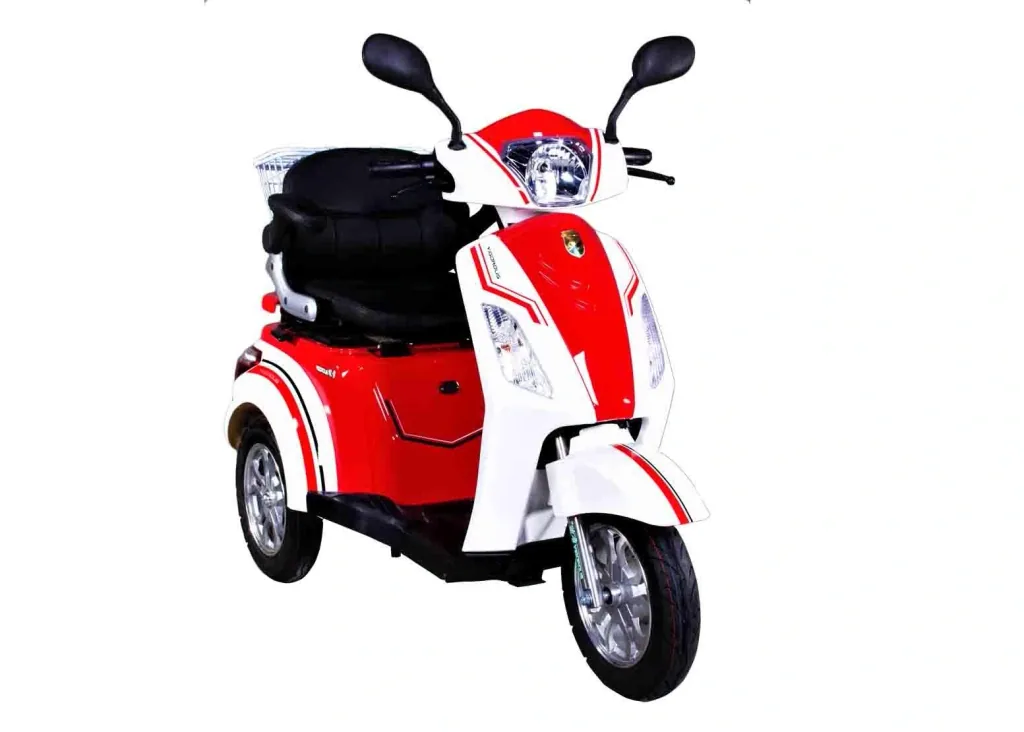 E-scooter senior mobility red-white - 20 km/h