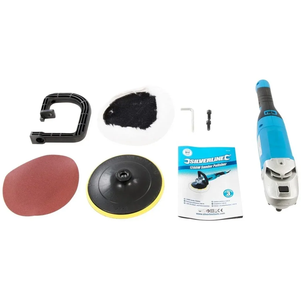Grinder and polisher, 180 mm. - 1200 watts.
