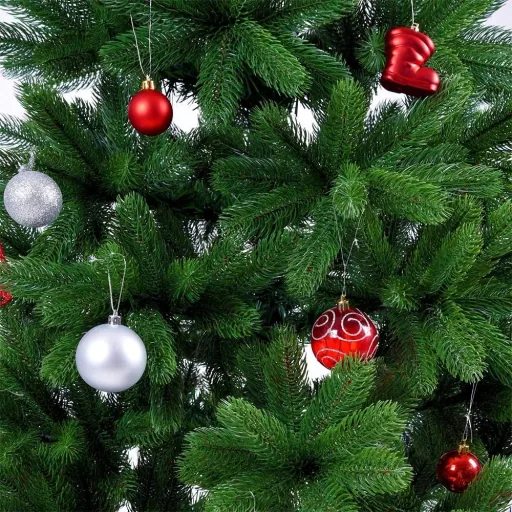 Christmas tree - PVC - 180cm high - without lighting - with stand