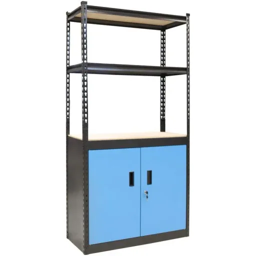 Bolt-in shelving unit