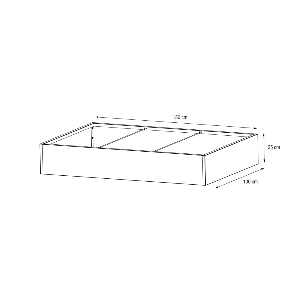 Planter 150 x 100 x 25 anthracite