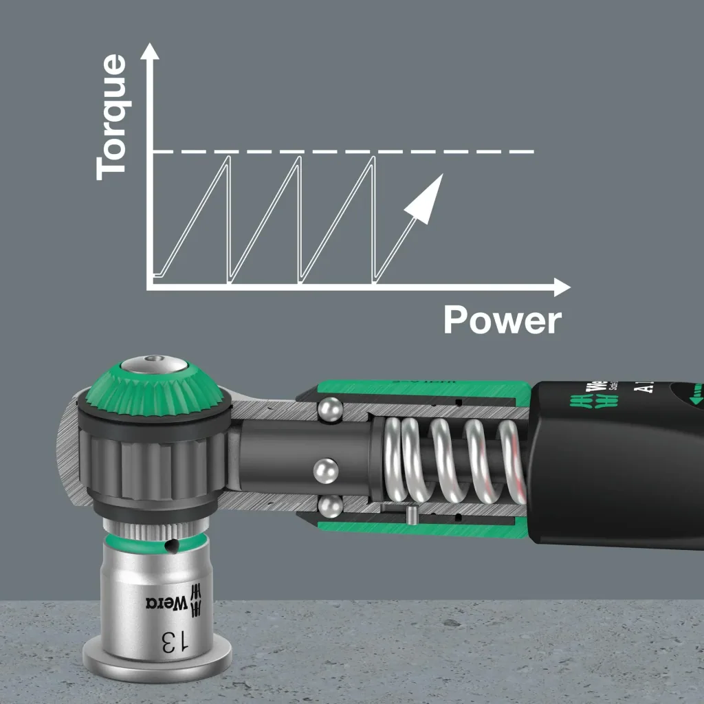 Torque wrench Safe-Torque 1/4" square, 2-12 NM, 10 pieces