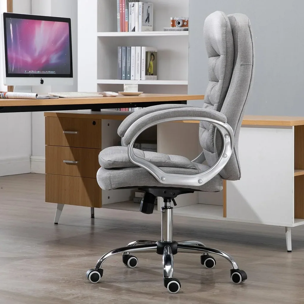 Office chair with high backrest