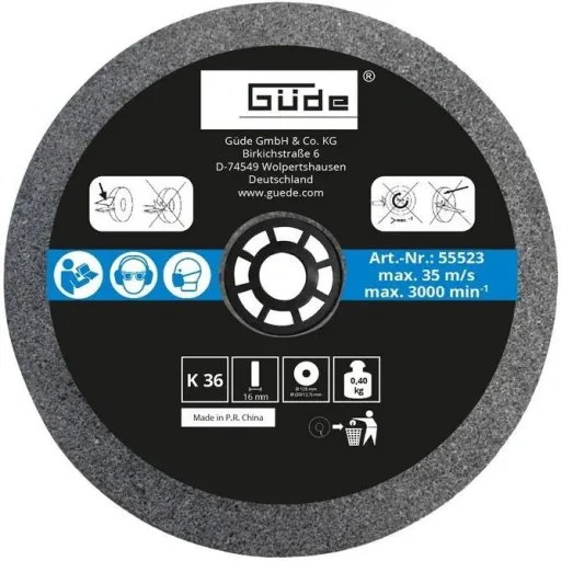 Grinding machine double grinder GDS125-12 with additional grinding wheel 125x16x20 mm K36