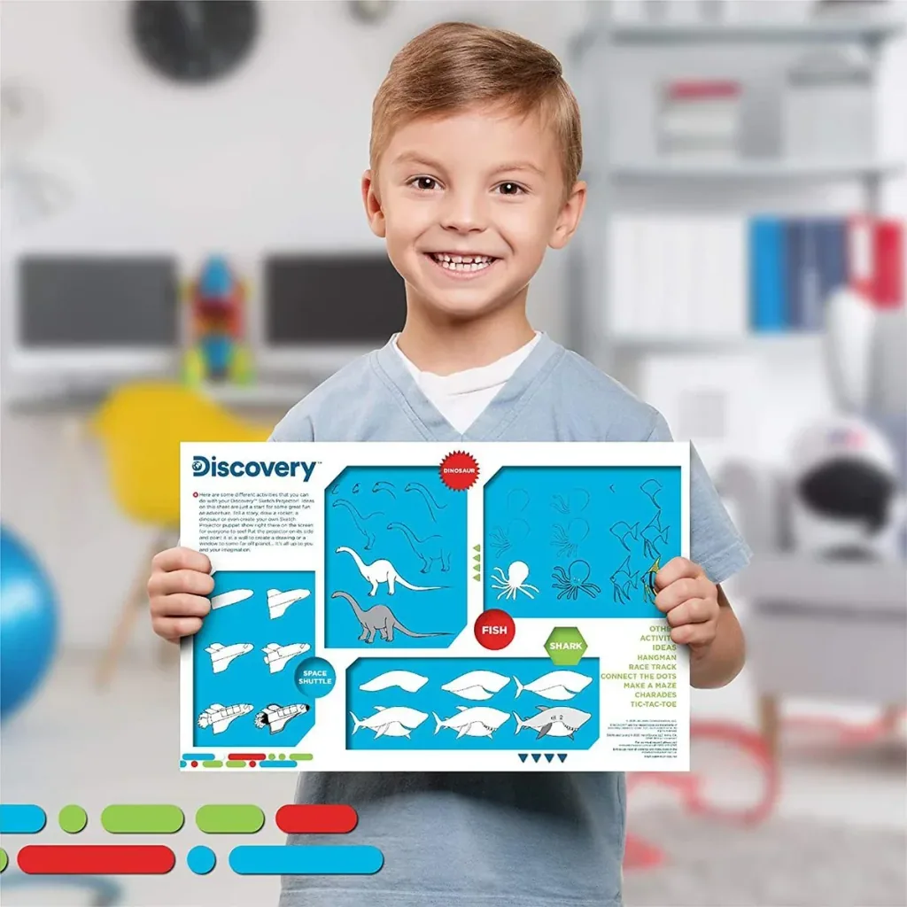 Discovery Kids Projector Project your homemade drawings onto the wall or ceiling