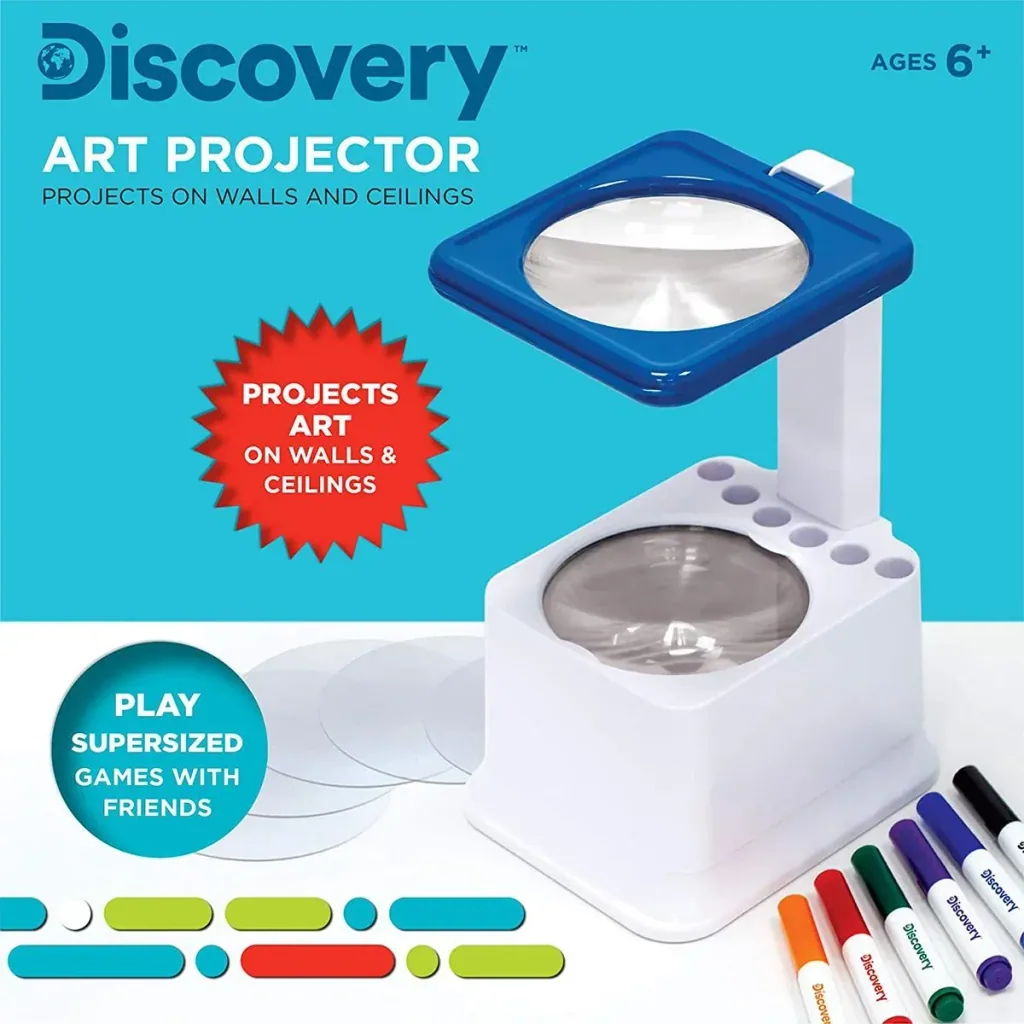 Discovery Kids Projector Project your homemade drawings onto the wall or ceiling
