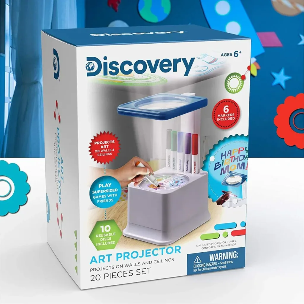 Discovery Kids Projector Project your homemade drawings onto the wall or ceiling