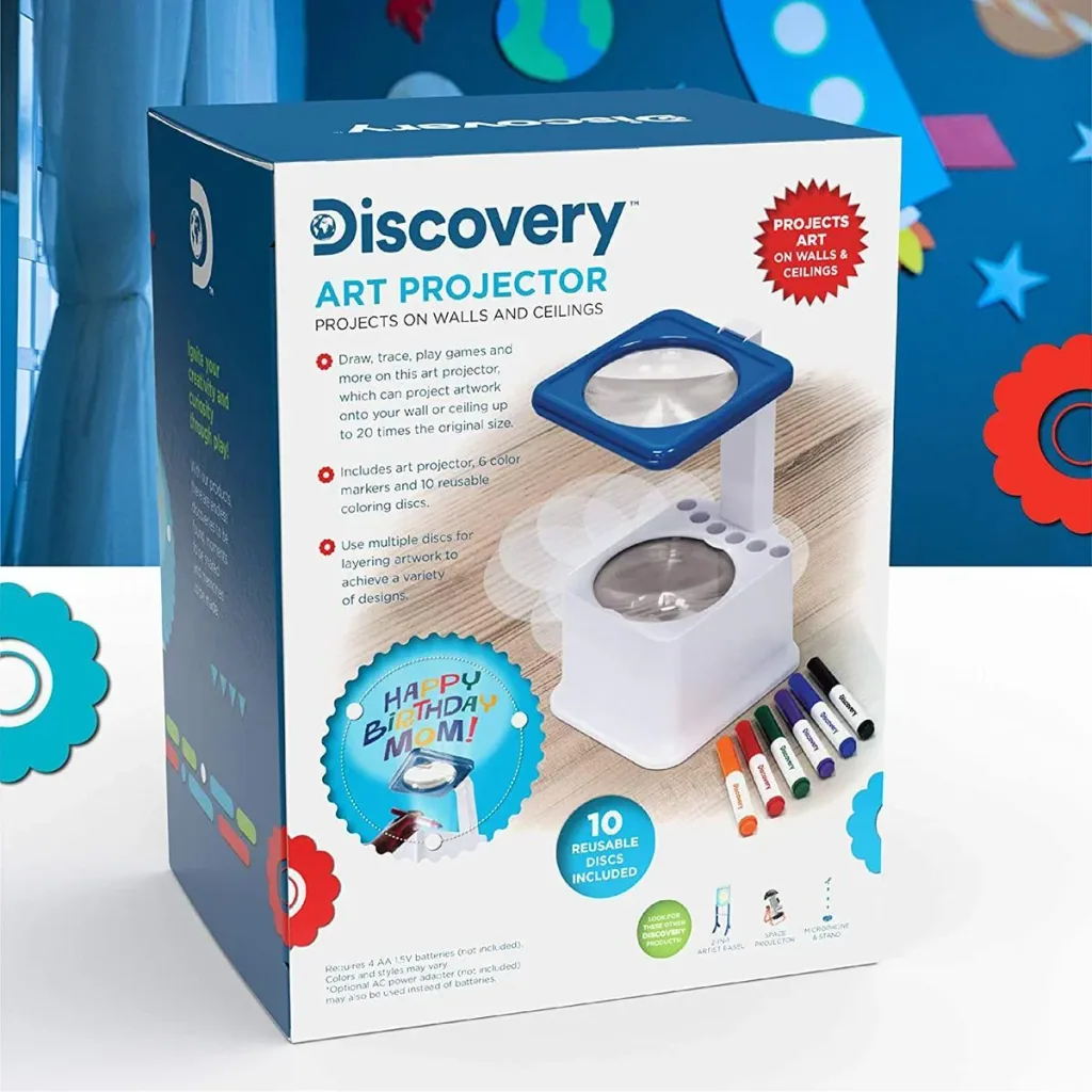 Discovery Kids Projector Project your homemade drawings onto the wall or ceiling