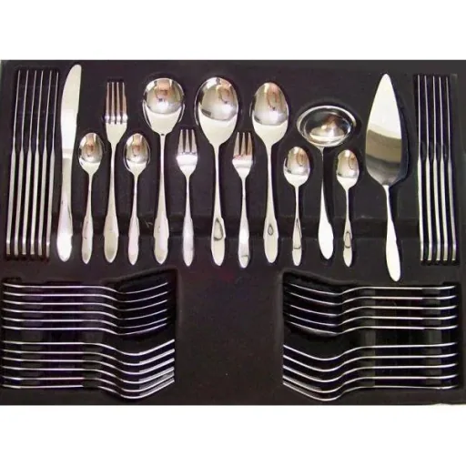 Excellent Houseware cutlery set for 6 people - 60 pieces - stainless steel