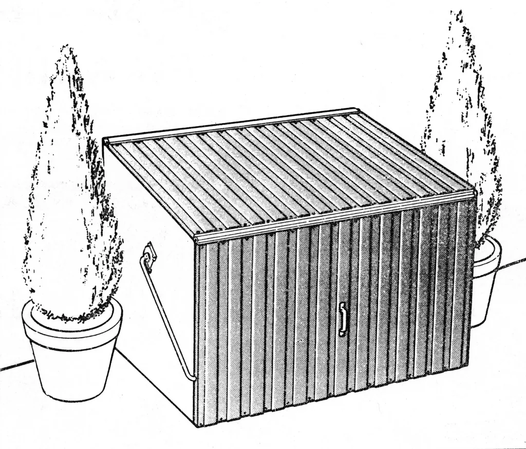 Stowaway anthracite tool and storage box