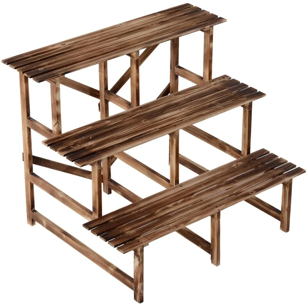Plant staircase with 3 steps natural