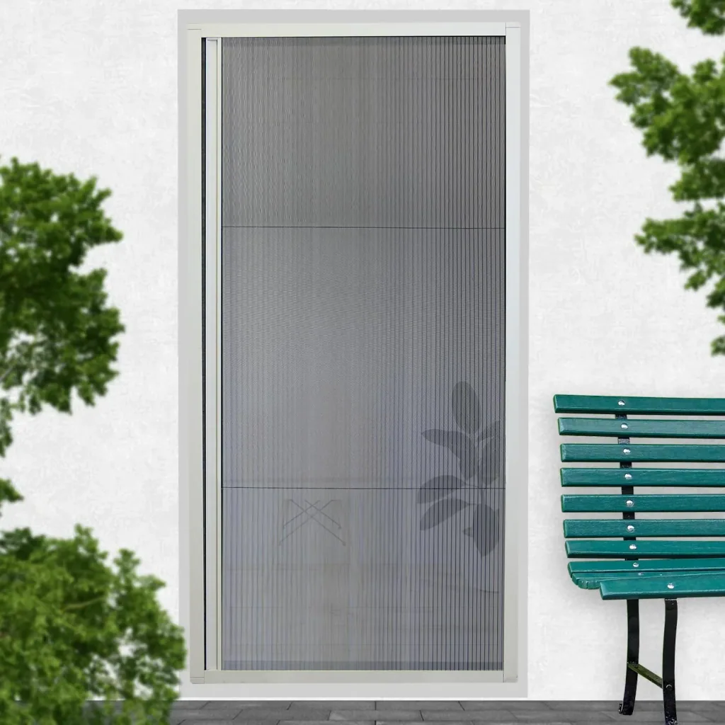 Door pleated blind 100 x 215 cm, drill-free