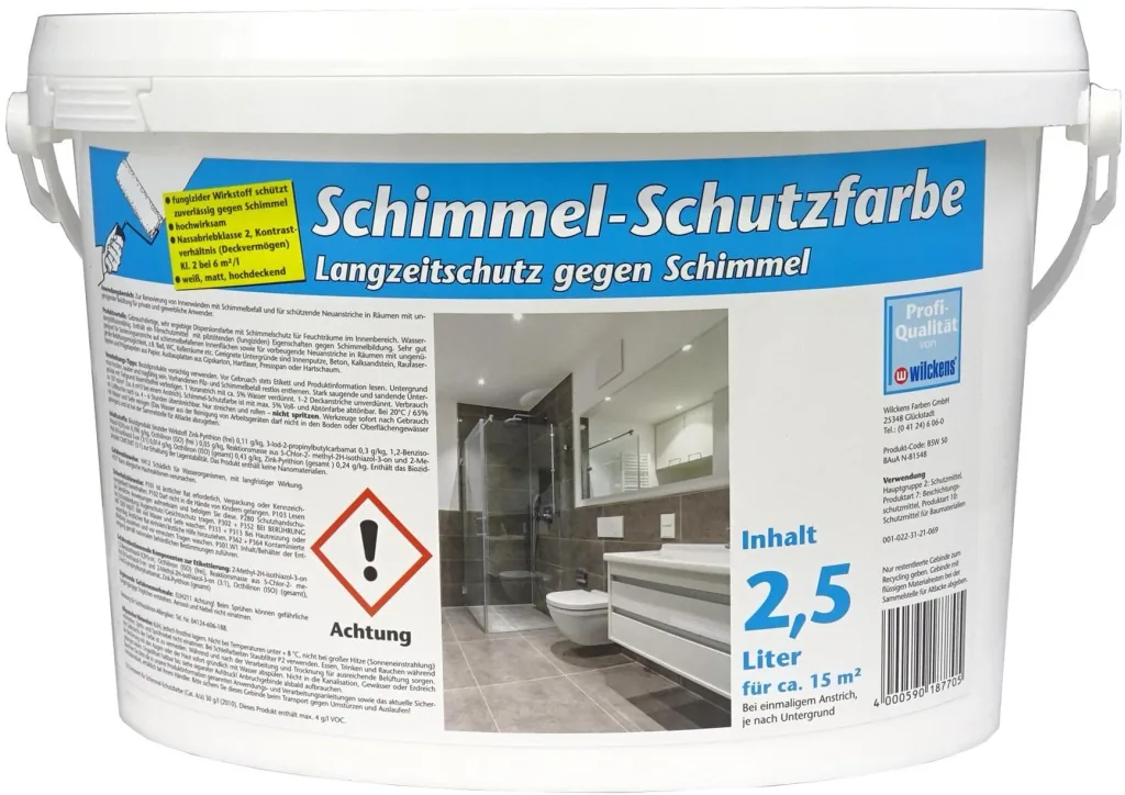 Mold protection paint white, 2.5 liters