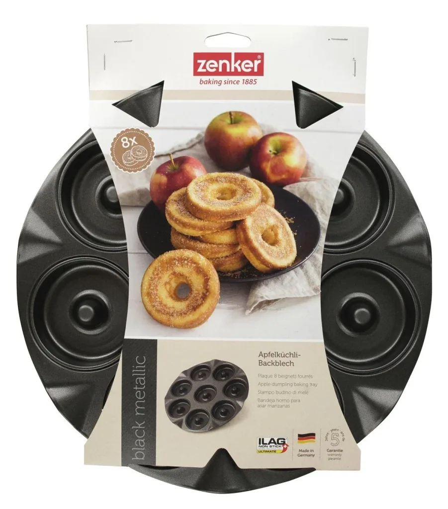 Apple fritter baking tray for 8 cakes, Ø 33 x 3 cm