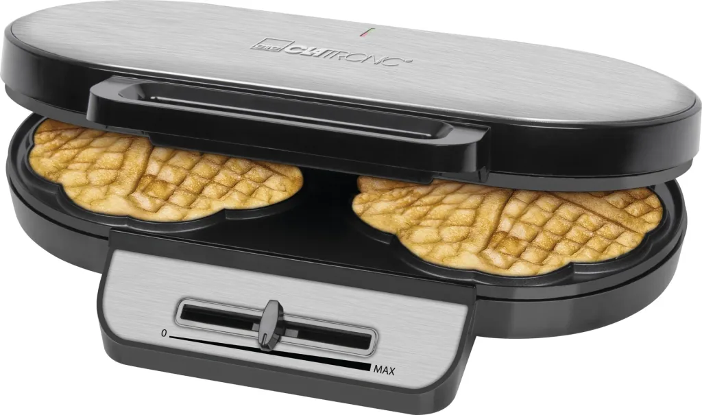 Double waffle maker "WA 3745", waffle iron, heart