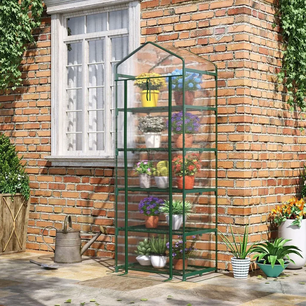 Poly greenhouse mini - 5 levels - 69 x 49 x 193 cm