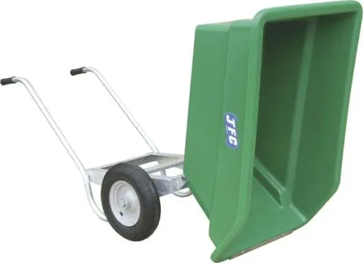 Two-wheeled wheelbarrow TWB 250 green